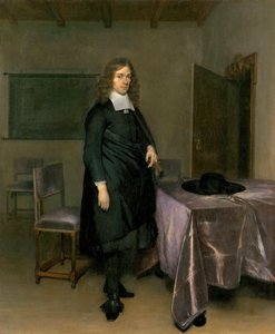 صورة لرجل من قبل جيرارد تير بورش (تربورغ) ، الأصغر (1617-1681) ، - زيت على قماش - متحف تيرولر لاندز فرديناندوم ، إنسبروك