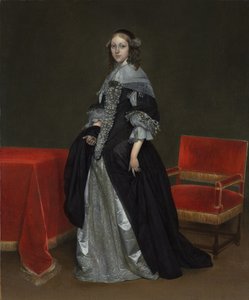صورة لامرأة ، c.1665 بواسطة جيرارد تير بورش