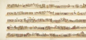 موكب تاريخي ، أقيم في روتردام في 21 مايو 1874 (العنوان على الجسم)