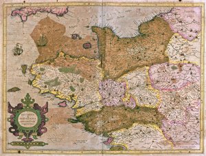 بريتاني ونورماندي ، فرنسا (نقش بواسطة جيراردوس مركاتور