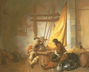 جنود يلعبون تريك تراك ، 1653