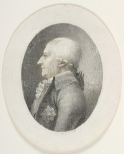 صورة لأ. برنستورف ، كونت ، رئيس الوزراء (1735-1797). صورة التمثال. الملف الشخصي على اليسار بواسطة جيرهارد لودفيج لاده