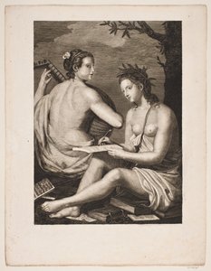 Terpsichore et Kalliope بواسطة جيرهارد لودفيج لاده