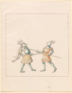 Freydal ، The Book of Jousts and Tournament of Emperor Maximilian I: Combats on Foot (Jousts) (Volume III): Plate 148