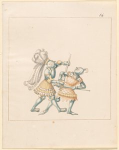 Freydal ، The Book of Jousts and Tournament of Emperor Maximilian I: Combats on Foot (Jousts) (Volume III): Plate 164