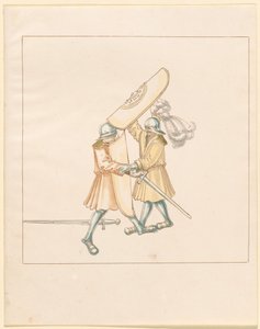 Freydal ، The Book of Jousts and Tournament of Emperor Maximilian I: Combats on Foot (Jousts) (Volume III): Plate 156