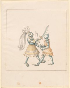 Freydal ، The Book of Jousts and Tournament of Emperor Maximilian I: Combats on Foot (Jousts) (Volume III): Plate 153