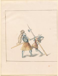 Freydal ، The Book of Jousts and Tournament of Emperor Maximilian I: Combats on Foot (Jousts) (Volume III): Plate 142