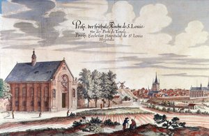 A View of Paris (colour engraving) بواسطة المدرسة الألمانية
