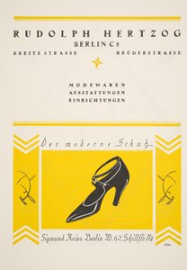 إعلان لأحذية رودولف هيرتزوج ، من ستايل ، بوب 1922 (طباعة pochoir) بواسطة المدرسة الألمانية