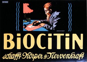 إعلان عن مهدئ "Biocitin" برلين بواسطة المدرسة الألمانية