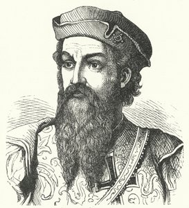 أفونسو دي ألبوكيرك ، دوق غوا ، الجنرال البرتغالي ونائب الملك في الهند البرتغالية (نقش) بواسطة المدرسة الألمانية