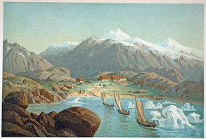 وصول القوارب إلى Friedrichstal ، ص. لندن ، 1874 بواسطة المدرسة الألمانية