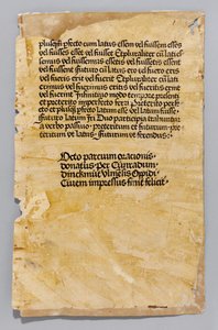 Ars Minor بواسطة Aelius Donatus ، طبعه Konrad Dinckmut ، Ulm ، حوالي 1476-80 (blockbook) بواسطة المدرسة الألمانية