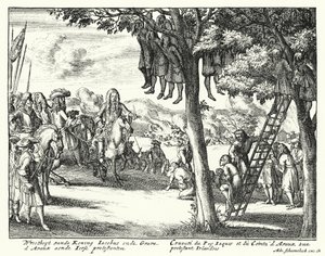 الفظائع التي ارتكبت ضد البروتستانت الأيرلنديين من قبل جيمس الثاني وكومت د أفاو ، 1689 بواسطة المدرسة الألمانية