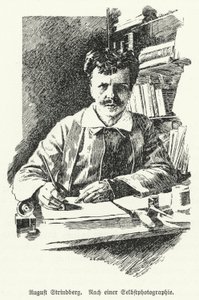 August Strindberg ، كاتب مسرحي وروائي وشاعر وفنان سويدي بواسطة المدرسة الألمانية