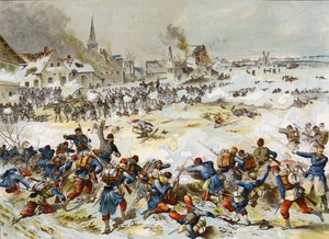معركة بابومي ، الحرب الفرنسية البروسية ، 3 يناير 1870 بواسطة المدرسة الألمانية