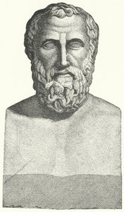Bust of the Ancient Greek poet Archilochus (engraving) بواسطة المدرسة الألمانية