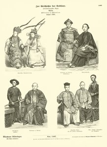 زي الشعب الصيني في جزر الهند الشرقية ، 1880 بواسطة المدرسة الألمانية