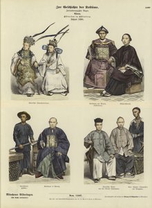 زي الشعب الصيني في جزر الهند الشرقية ، 1880 بواسطة المدرسة الألمانية