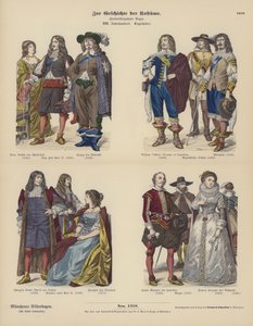 Costumes of English nobility بواسطة المدرسة الألمانية