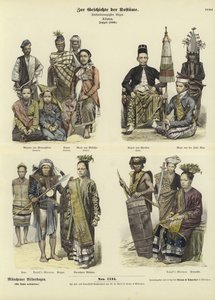 أزياء إندونيسيا ، 1880 بواسطة المدرسة الألمانية