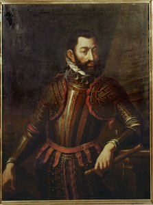 الكونت أدولف شوارزنبرغ الذي استعاد قلعة غيور بالمجر من الأتراك عام 1594 ... بواسطة المدرسة الألمانية