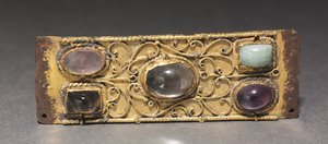 لوحة زخرفية ، على الأرجح من ضريح ريليكاري ، حوالي 1200 (نحاس مذهب ، سلك ذهبي ، كابوشون) بواسطة المدرسة الألمانية