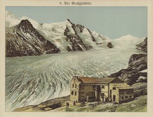 Der Grossglockner (لون ليثو) بواسطة المدرسة الألمانية