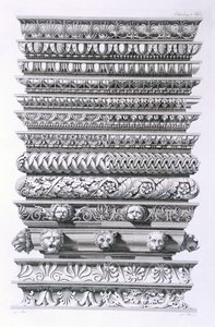 تصاميم للأفاريز ، 1856 بواسطة المدرسة الألمانية