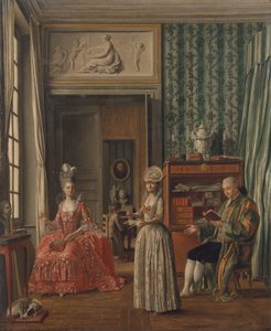 المشهد المحلي ، c.1775-80 بواسطة المدرسة الألمانية