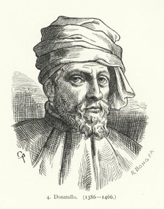 دوناتيلو ، نحات إيطالي من عصر النهضة (نقش) بواسطة المدرسة الألمانية