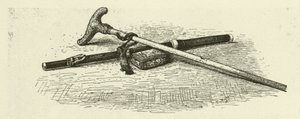 Flute, cane and snuffbox of Frederick the Great (engraving) بواسطة المدرسة الألمانية
