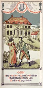 فريدريش فون شيلر (1759-1805) يزور مدير المسرح الملكي في برلين في مايو 1804 ، 1906 بواسطة المدرسة الألمانية