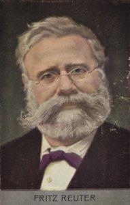 فريتز رويتر (1810-1874)، روائي ألماني (طباعة حجرية ملونة) بواسطة المدرسة الألمانية