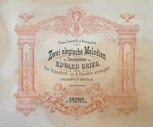 صورة لحنين من الألحان الرثوية بقلم إدوارد هاجروب جريج (1843-1907). بواسطة المدرسة الألمانية