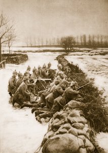 قسم رشاش ألماني يحمل حاجزًا في بولندا ، 1914-1919 بواسطة المدرسة الألمانية