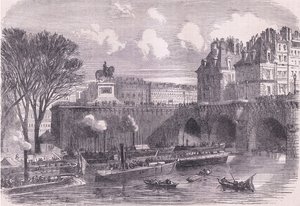 قوارب مدفع على نهر السين ، Cassells History of the War بين فرنسا وألمانيا التي نشرتها Cassell and Company Limited ، c1890 (litho) بواسطة المدرسة الألمانية