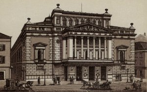 هامبورغ: Stadt-Theatre ، The Theatre (litho) بواسطة المدرسة الألمانية