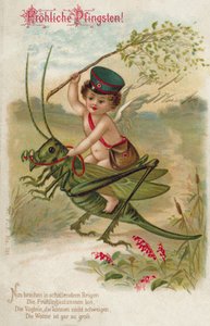 عيد أبيض سعيد (طباعة حجرية ملونة) بواسطة المدرسة الألمانية