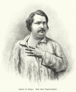 Honore de Balzac ، الروائي والكاتب المسرحي الفرنسي (ليثو) بواسطة المدرسة الألمانية