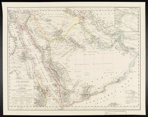 IOR / X / 3207 "شبه الجزيرة العربية في جغرافيا سي ريتر" بواسطة المدرسة الألمانية
