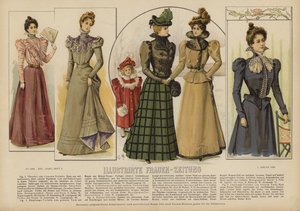 رسم توضيحي لـ Illustrirte Frauen-Zeitung (لون ليثو) بواسطة المدرسة الألمانية