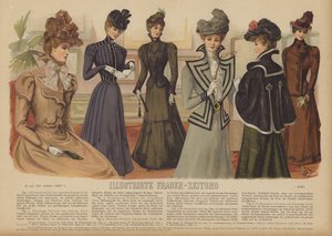 رسم توضيحي لـ Illustrirte Frauen-Zeitung (لون ليثو) بواسطة المدرسة الألمانية