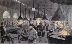إمبريال وارف في كيل ، ألمانيا ، c.1900 بواسطة المدرسة الألمانية