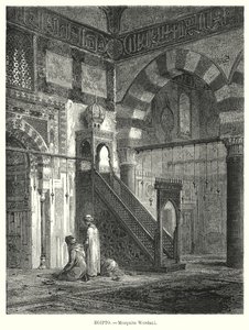 داخل مسجد الأمير التنبغة المريداني ، القاهرة ، مصر (ليتو) بواسطة المدرسة الألمانية