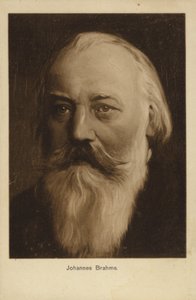 يوهانس برامز ، الملحن وعازف البيانو الألماني (1833-1897) بواسطة المدرسة الألمانية