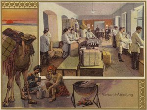 دعاية الأخوين ك و س بوبوف (مطبوعة حجرية ملونة) بواسطة المدرسة الألمانية