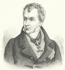 Klemens von Metternich ، أمير Metternich-Winneburg ، دبلوماسي ورجل دولة ألماني (نقش) بواسطة المدرسة الألمانية