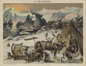 Lapland (colour litho) بواسطة المدرسة الألمانية